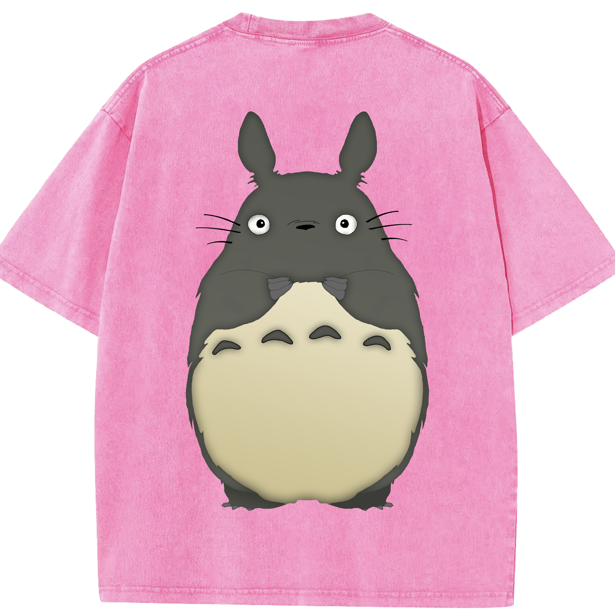 （画像用） となりのトトロ 草壁メイ 草壁サツキ My Neighbor Totoro Satsuki Kusakabe Mei Kusakabe 綿100% ヴィンテージ風 半袖Tシャツ（背面プリント）